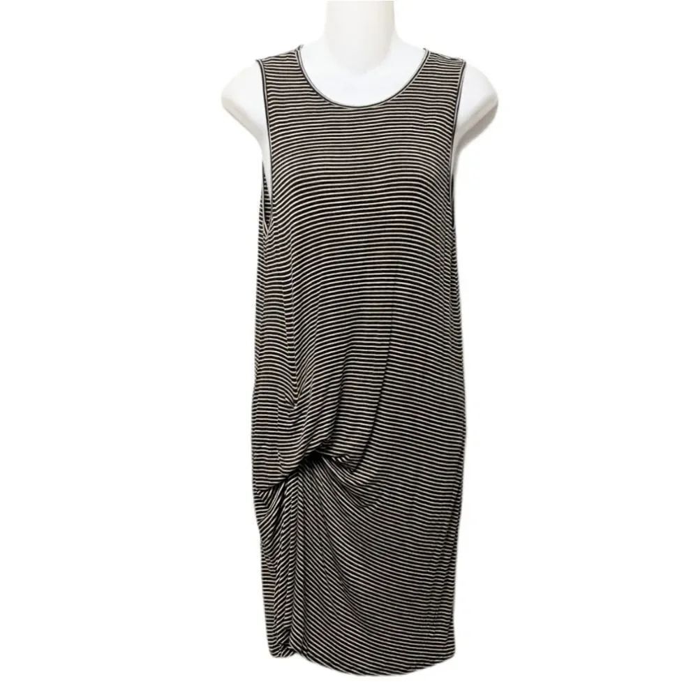 RILLER & FOUNT Ricky Striped Modal Dress M - Picture 2 of 10
